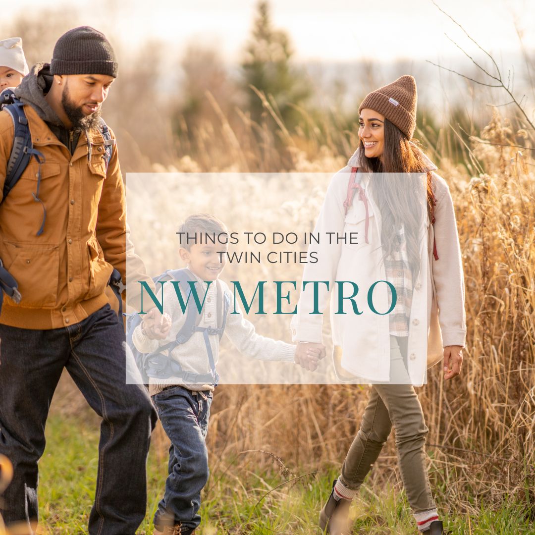 Parents with children walking on a trail